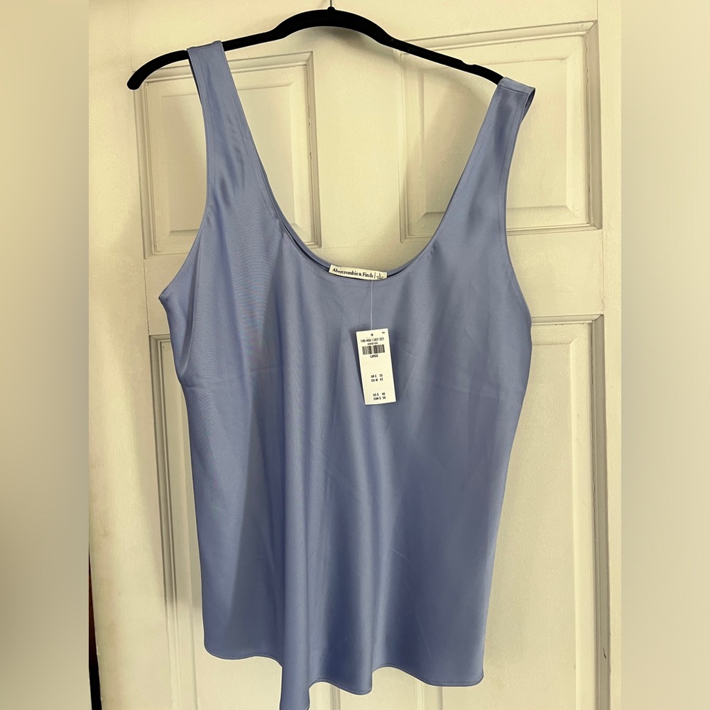 Abercrombie and fitch satin top size L NWT